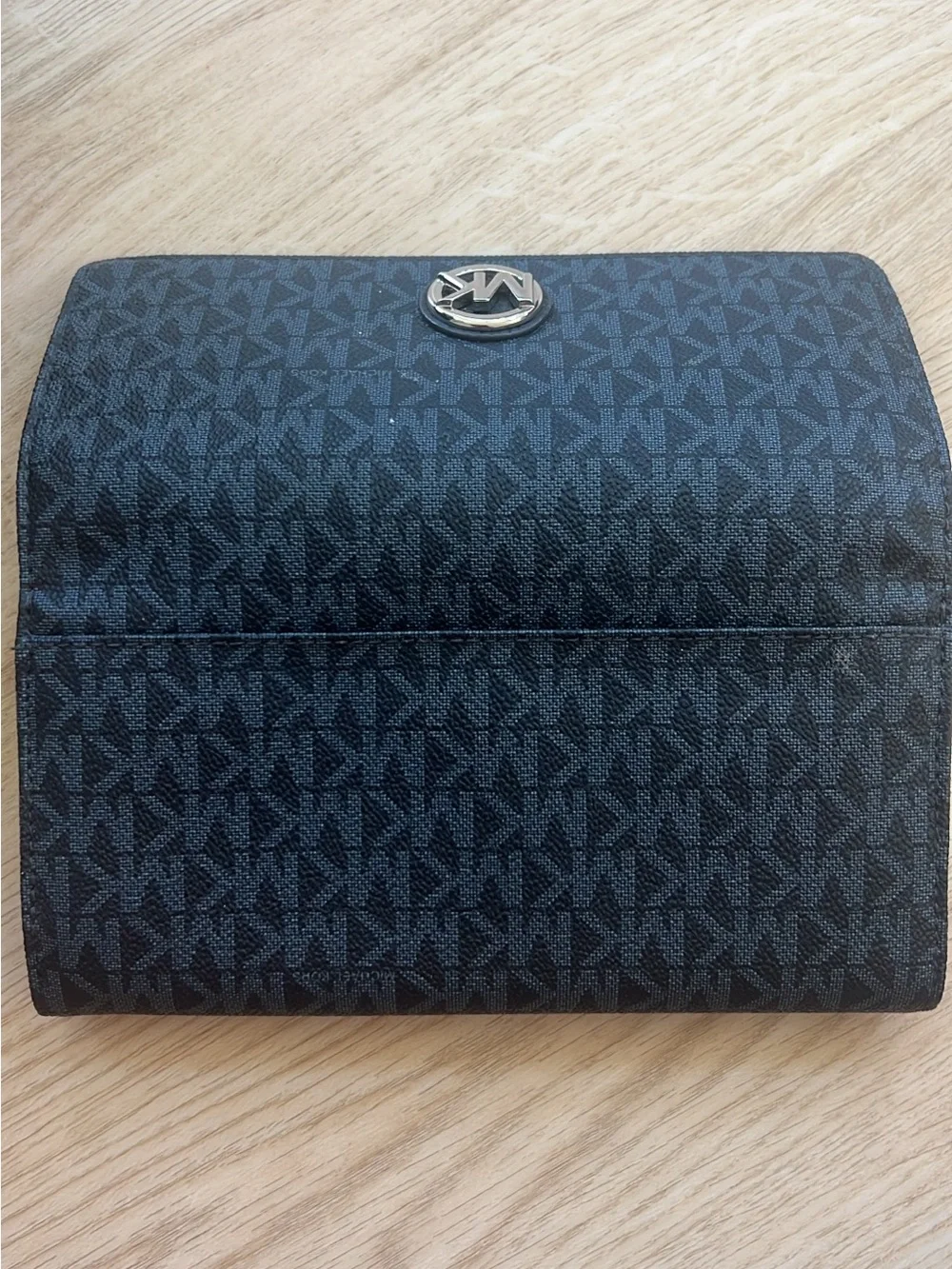 Michael Kors Dark Navy Signature Tote with Matching Wallet